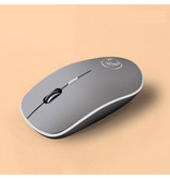 Stuff Certified® G-1600 Wireless Mouse geräuschlos - optisch - beidhändig und ergonomisch - grau