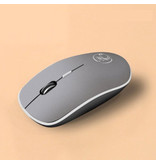 Stuff Certified® G-1600 Wireless Mouse Noiseless - Optical - Ambidextrous and Ergonomic - Gray