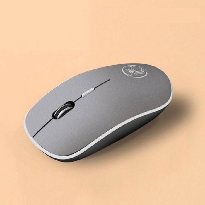 Mouse wireless G-1600 silenzioso - ottico - ambidestro ed ergonomico - grigio