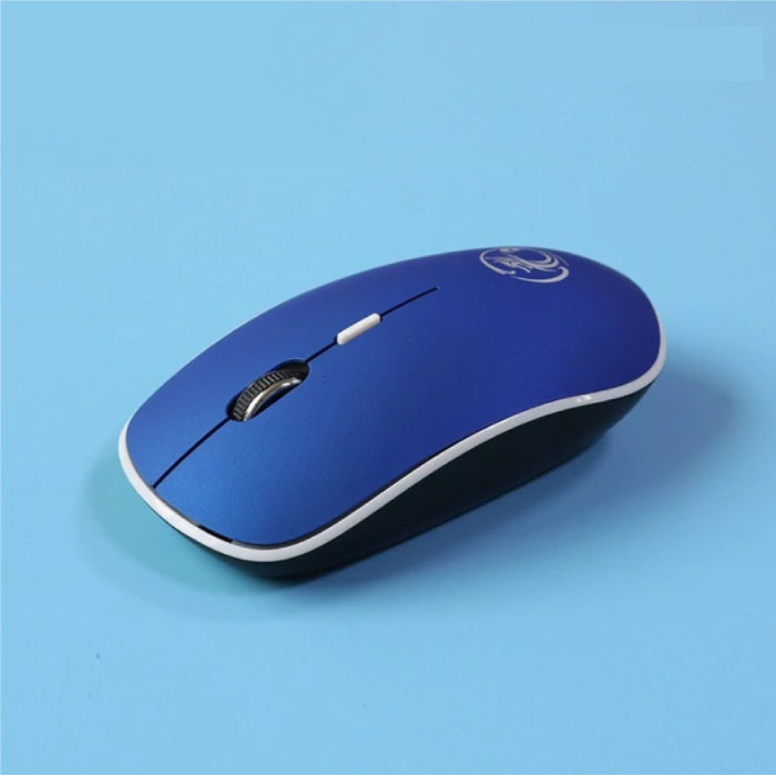 Mouse wireless G-1600 silenzioso - ottico - ambidestro ed ergonomico - blu