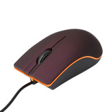 Robotsky Mouse ottico M20 cablato - silenzioso / ottico / ambidestro / ergonomico - rosso