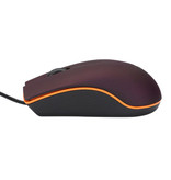 Robotsky Mouse ottico M20 cablato - silenzioso / ottico / ambidestro / ergonomico - rosso