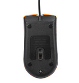 Robotsky Mouse ottico M20 cablato - silenzioso / ottico / ambidestro / ergonomico - rosso
