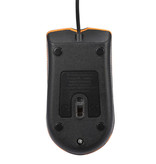 Robotsky Souris optique filaire M20 - silencieuse / optique / ambidextre / ergonomique - rouge