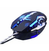 Zuoya MMR4 Optische Gaming Muis Bedraad - Rechtshandig en Ergonomisch met DPI Aanpassing - 3200 DPI - 6 Knoppen - Zwart