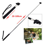 Orbmart Ausziehbarer Selfie Stick - Smartphone Vlog Stativ Selfie Stick Schwarz