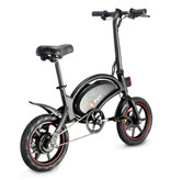 Dyu Bicicleta eléctrica plegable - Bicicleta eléctrica inteligente todoterreno - 240W - Batería de 6 Ah - Negro