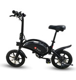 Dyu Faltbares Elektrofahrrad - Offroad Smart E Bike - 240W - 6 Ah Batterie - Schwarz