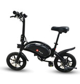 Dyu Foldable Electric Bicycle - Off-Road Smart E Bike - 240W - 6 Ah Battery - Black