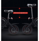 Dyu Vouwbare Elektrische Fiets - Off-Road Smart E Bike - 240W - 6 Ah Batterij - Zwart