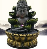 VINRITO Ozdobny Wodospad Buddy Statua - Dekoracja Fontanny LED Feng Shui Ornament