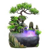 Minideal Sier Waterval Feng Shui met LED Mist - LED Fontein Decor Ornament