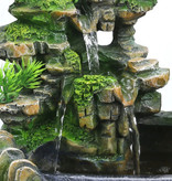 Minideal Cascata ornamentale Feng Shui con nebbia LED - Ornamento decorativo per fontana a LED
