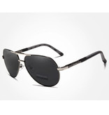 Kingseven Okulary przeciwsłoneczne Goldstar - okulary pilotażowe z UV400 i filtrem polaryzacyjnym dla mężczyzn i kobiet - szare