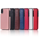 Stuff Certified® Retro iPhone 12 Mini Leder Flip Case Brieftasche - Brieftasche Cover Cas Case Pink