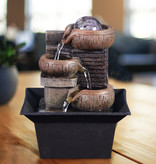 Stuff Certified® Mini Sier Waterval Feng Shui - LED Fontein Decor Ornament Bruin