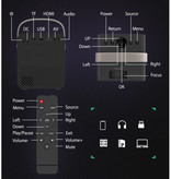 Blitzwolf Mini-LCD-Projektor BW-VP7 mit Lautsprecher - Mini Beamer Home Media Player - 5000 Lumen