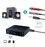 Stuff Certified® Trasmettitore / ricevitore Bluetooth 5.0 Jack AUX da 3,5 mm - Adattatore wireless per streaming audio