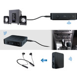 Stuff Certified® Trasmettitore / ricevitore Bluetooth 5.0 Jack AUX da 3,5 mm - Adattatore wireless per streaming audio