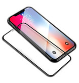 Stuff Certified® Protector de pantalla de cubierta completa para iPhone X 2.5D Gafas de vidrio templado con película de vidrio templado