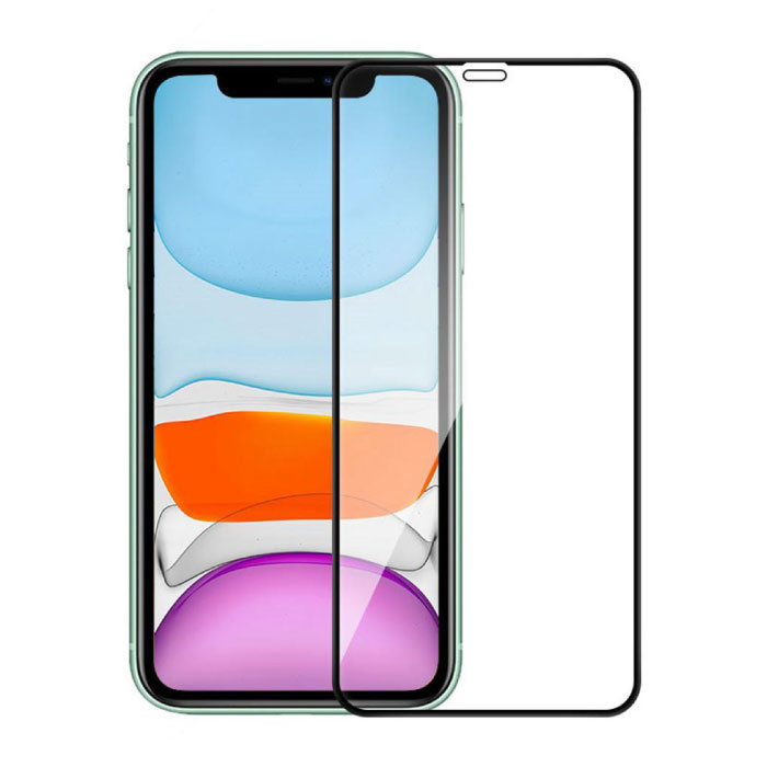 Pantalla iPhone 12 de la cubierta completa del protector de vidrio