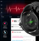 Blitzwolf BW-HL3 Smartwatch Smartband Smartfon Fitness Sport Activity Tracker Zegarek IPS iOS Android iPhone Samsung Huawei Czarna stal