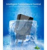 Essager Ładowarka z 3 portami i potrójną wtyczką USB 30W - Ładowarka ścienna Quick Charge 3.0 Ładowarka ścienna Ładowarka ścienna AC Adapter czarny