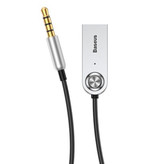 Baseus BA01 Bluetooth 5.0 Empfänger Sender AUX-Buchse 3,5 mm - Drahtloser Adapter Audioempfänger Stream Freisprechen + Mikrofon