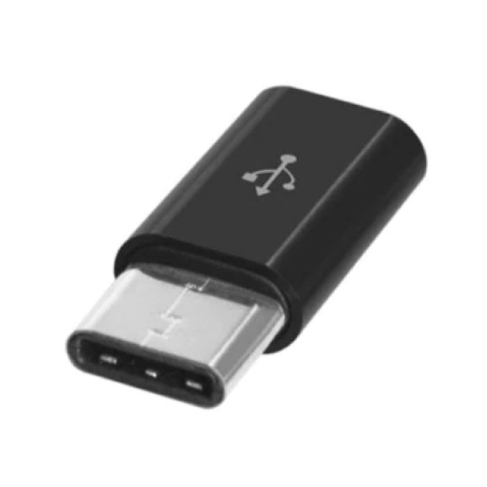 Konwerter Micro-USB na USB-C - High Speed - Czarny