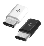 Stuff Certified® Convertisseur adaptateur micro-USB vers USB-C - Haute vitesse - Noir