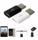 Stuff Certified® Micro-USB zu USB-C Adapter Konverter - High Speed - Weiß