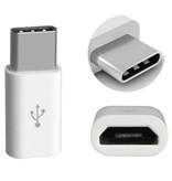 Stuff Certified® Micro-USB naar USB-C Adapter Converter - High Speed - Wit