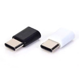 Stuff Certified® Convertidor Adaptador Micro-USB a USB-C - Alta Velocidad - Blanco