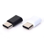 Stuff Certified® Micro-USB zu USB-C Adapter Konverter - High Speed - Weiß