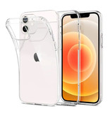 Stuff Certified® Coque en TPU en silicone transparente pour iPhone 12