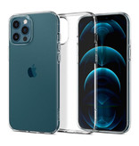 Stuff Certified® Custodia in silicone TPU trasparente per iPhone 12 Pro