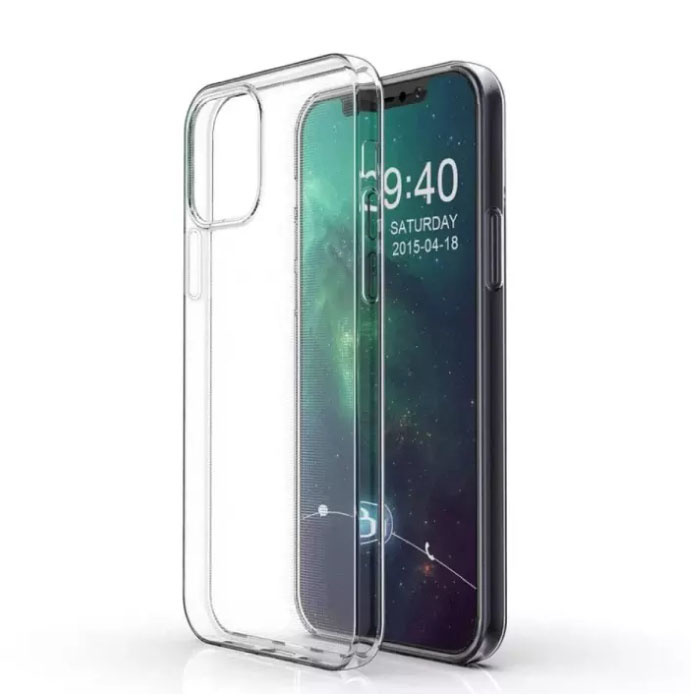 Stuff Certified® Funda transparente transparente para iPhone 12 Pro Funda de silicona TPU