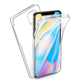 Stuff Certified® Funda de silicona TPU transparente 360 ° de cuerpo completo para iPhone 12 + protector de pantalla PET