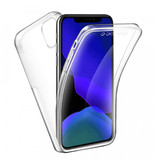 Stuff Certified® iPhone 12 Ganzkörper 360 ° transparente TPU Silikonhülle + PET Displayschutzfolie