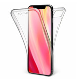 Stuff Certified® Coque en silicone TPU transparente 360 ° pour iPhone 12 Pro + protecteur d'écran en PET