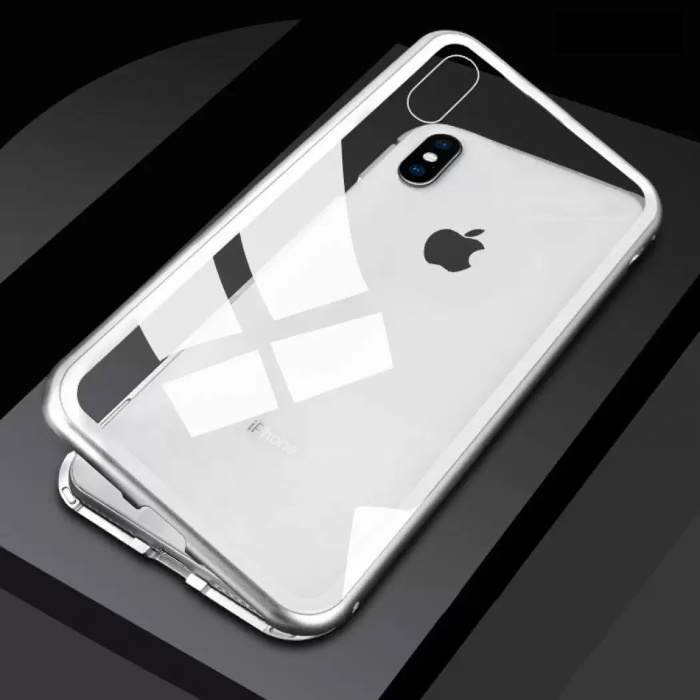 iPhone Mini 12 magnética 360 ° Caso de cristal templado - cubierta