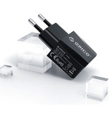 Orico Dual 2x Port USB Stekkerlader - 2.1A Muur Oplader Wallcharger AC Thuislader Adapter Zwart