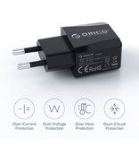 Orico Podwójna ładowarka z 2 portami USB - ładowarka ścienna 2,1 A Ładowarka ścienna Adapter do ładowarki domowej AC Biały