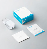 ANKER Nano USB Plug Charger Fast Charge - 18W Quick Charge 3.0 - Cargador de pared Adaptador de cargador para el hogar Blanco