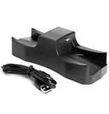 Stuff Certified® Stazione di ricarica per PlayStation 5 Dock di ricarica per PS5 per controller - Doppia stazione di ricarica nera