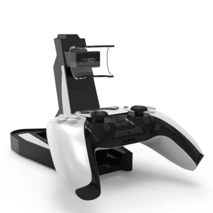 Stazione di ricarica per PlayStation 5 Dock di ricarica per PS5 per  controller - Doppia stazione di ricarica nera