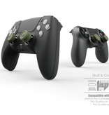 Skull & Co. 6 empuñaduras para el pulgar para PlayStation 4 y 5 - Tapas de control antideslizantes PS4 / PS5 - Verde y azul