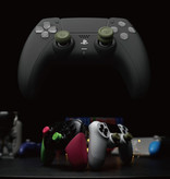 Skull & Co. 6 impugnature per il pollice per PlayStation 4 e 5 - Cappucci controller antiscivolo PS4 / PS5 - Verde e rosa