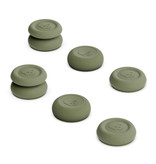 Skull & Co. 6 Thumb Grips for PlayStation 4 and 5 - Anti-Slip Controller Caps PS4 / PS5 - Khaki