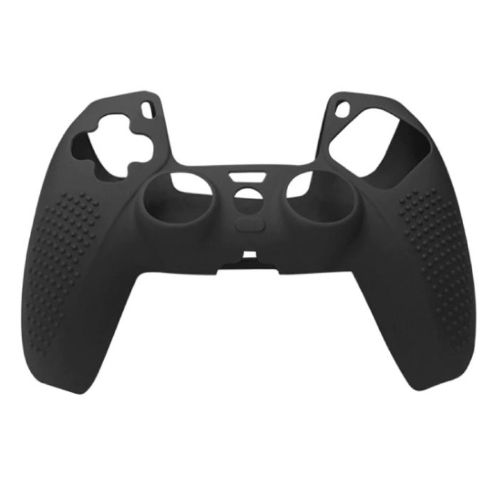 Funda / piel antideslizante para el mando de PlayStation 5 - Funda de agarre PS5 - Negro